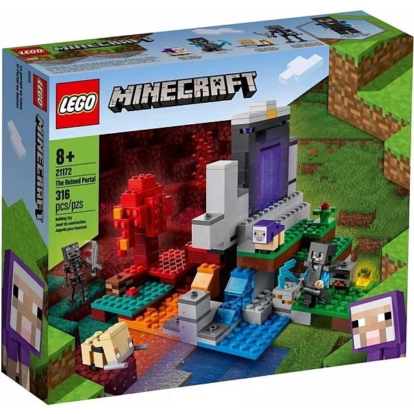 Конструктор LEGO Minecraft 21172 Разрушенный портал