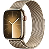 Умные часы Apple Watch Series 9 LTE 45 мм (корпус из нержавеющей стали, золото/миланский золотистый)