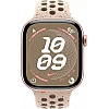 Умные часы Apple Watch Nike Series 10 46 мм (алюминиевый корпус, розовое золото/камень пустыни, спортивный силиконовый ремешок M/L)