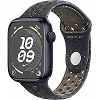 Умные часы Apple Watch Nike Series 9 41 мм (алюминиевый корпус, полуночный/полуночный, спортивный силиконовый ремешок S/M)