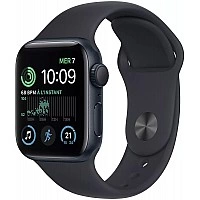 Умные часы Apple Watch SE 2 40 мм (алюминиевый корпус, полуночный/полуночный, спортивный силиконовый ремешок)
