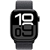 Умные часы Apple Watch Series 10 42 мм (алюминиевый корпус, черный/темно-серый, нейлоновый ремешок)