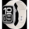 Умные часы Apple Watch Series 10 42 мм (алюминиевый корпус, серебристый/светло-персиковый, спортивный силиконовый ремешок M/L)