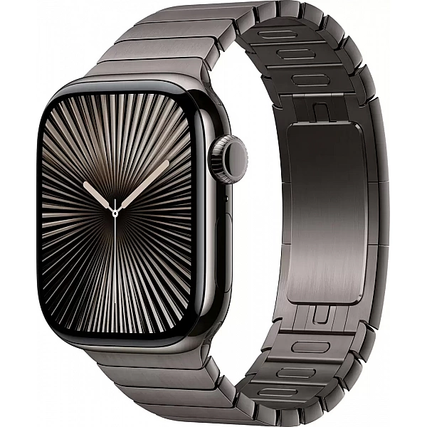 Умные часы Apple Watch Series 10 42 мм (титановый корпус, сланец/сланец, стальной ремешок)