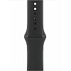 Умные часы Apple Watch Series 10 46 мм (алюминиевый корпус, черный/черный, спортивный силиконовый ремешок S/M)