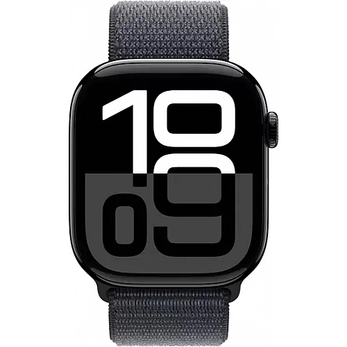 Умные часы Apple Watch Series 10 46 мм (алюминиевый корпус, черный/темно-серый, нейлоновый ремешок)