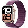 Умные часы Apple Watch Series 10 46 мм (алюминиевый корпус, розовое золото/сливовый, нейлоновый ремешок)