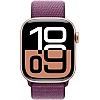 Умные часы Apple Watch Series 10 46 мм (алюминиевый корпус, розовое золото/сливовый, нейлоновый ремешок)