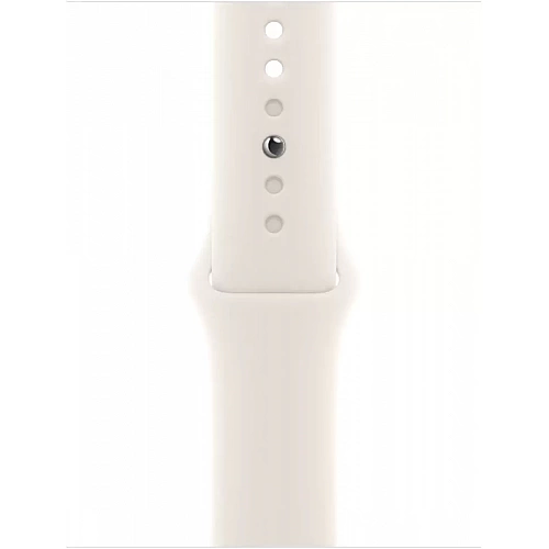 Умные часы Apple Watch Series 10 46 мм (алюминиевый корпус, розовое золото/звездный свет, спортивный силиконовый ремешок M/L)