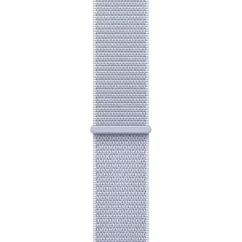 Умные часы Apple Watch Series 10 46 мм (алюминиевый корпус, серебристый/голубой, нейлоновый ремешок)