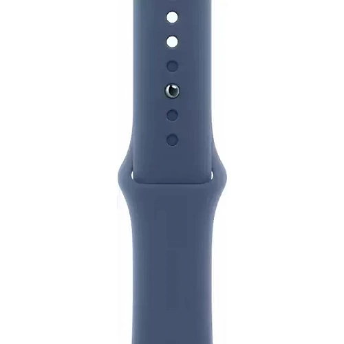 Умные часы Apple Watch Series 10 46 мм (алюминиевый корпус, серебристый/синий, спортивный силиконовый ремешок S/M)