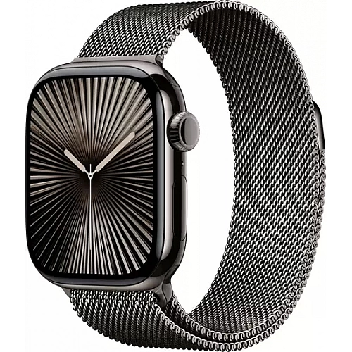 Умные часы Apple Watch Series 10 46 мм (титановый корпус, сланец/сланец, миланская петля M/L)