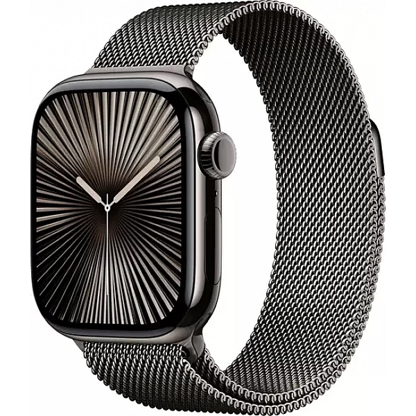 Умные часы Apple Watch Series 10 46 мм (титановый корпус, сланец/сланец, миланская петля M/L)