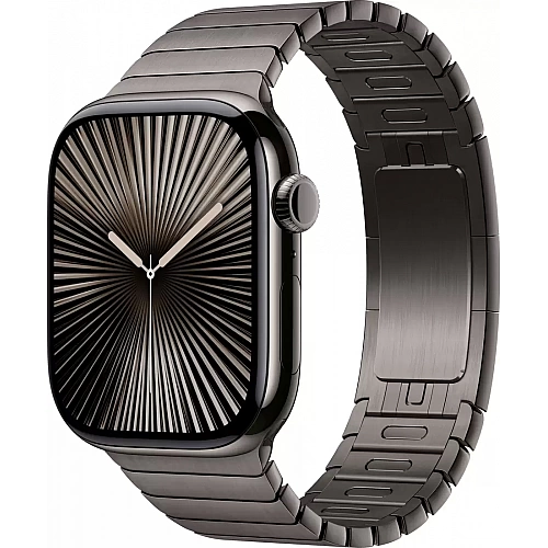 Умные часы Apple Watch Series 10 46 мм (титановый корпус, сланец/сланец, стальной ремешок)