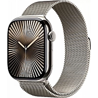 Умные часы Apple Watch Series 10 LTE 42 мм (титановый корпус, титановый/титановый, миланская петля)