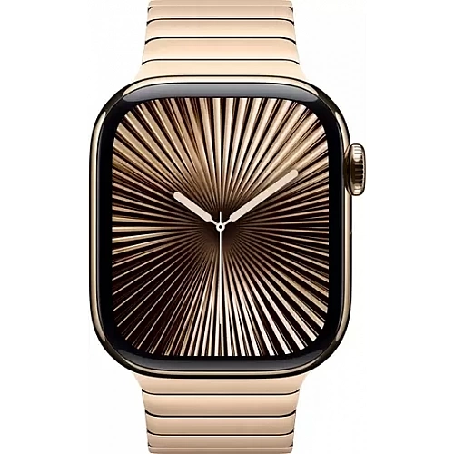 Умные часы Apple Watch Series 10 LTE 42 мм (титановый корпус, золотистый/золотистый, стальной ремешок)