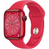 Умные часы Apple Watch Series 8 41 мм (алюминиевый корпус, красный/красный, спортивный силиконовый ремешок S/M)