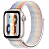 Умные часы Apple Watch Series 8 41 мм (алюминиевый корпус, звездный свет/радужный, нейлоновый ремешок)