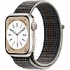 Умные часы Apple Watch Series 8 41 мм (алюминиевый корпус, звездный свет/темно-серый, нейлоновый ремешок)
