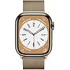 Умные часы Apple Watch Series 8 41 мм (корпус из нержавеющей стали, золотистый/золотистый, миланский сетчатый браслет)