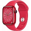Умные часы Apple Watch Series 8 45 мм (алюминиевый корпус, красный/красный, спортивный силиконовый ремешок M/L)