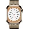 Умные часы Apple Watch Series 8 45 мм (корпус из нержавеющей стали, золотистый/золотистый, миланский сетчатый браслет)