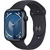 Умные часы Apple Watch Series 9 45 мм (алюминиевый корпус, полуночный/полуночный, спортивный силиконовый ремешок M/L)