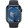 Умные часы Apple Watch Series 9 45 мм (алюминиевый корпус, полуночный/полуночный, спортивный силиконовый ремешок M/L)