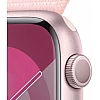 Умные часы Apple Watch Series 9 45 мм (алюминиевый корпус, розовый/розовый, спортивный нейлоновый ремешок)