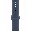 Умные часы Apple Watch Series 9 45 мм (алюминиевый корпус, серебристый/грозовой синий, спортивный силиконовый ремешок M/L)