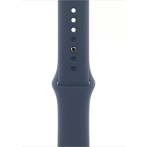 Умные часы Apple Watch Series 9 45 мм (алюминиевый корпус, серебристый/грозовой синий, спортивный силиконовый ремешок M/L)