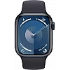 Умные часы Apple Watch Series 9 LTE 41 мм (алюминиевый корпус, полуночный/полуночный, спортивный силиконовый ремешок S/M)