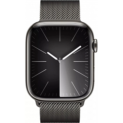 Умные часы Apple Watch Series 9 LTE 45 мм (корпус из нержавеющей графит/миланский графитовый)