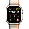 Умные часы Apple Watch Ultra 2 LTE 49 мм (титановый корпус, титановый/бежево-оранжевый, нейлоновый ремешок размера M/L)