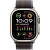 Умные часы Apple Watch Ultra 2 LTE 49 мм (титановый корпус, титановый/черно-синий, нейлоновый ремешок размера S/M)