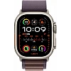 Умные часы Apple Watch Ultra 2 LTE 49 мм (титановый корпус, титановый/индиго, текстильный ремешок размера M)