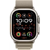 Умные часы Apple Watch Ultra 2 LTE 49 мм (титановый корпус, титановый/оливковый, текстильный ремешок размера L)