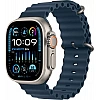 Умные часы Apple Watch Ultra 2 LTE 49 мм (титановый корпус, титановый/синий, ремешок из эластомера)