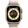 Умные часы Apple Watch Ultra LTE 49 мм (титановый корпус, титановый/желто-бежевый, нейлоновый ремешок размера M/L)