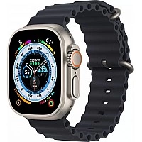 Умные часы Apple Watch Ultra LTE 49 мм (титановый корпус, титановый/темно-серый, ремешок из эластомера)