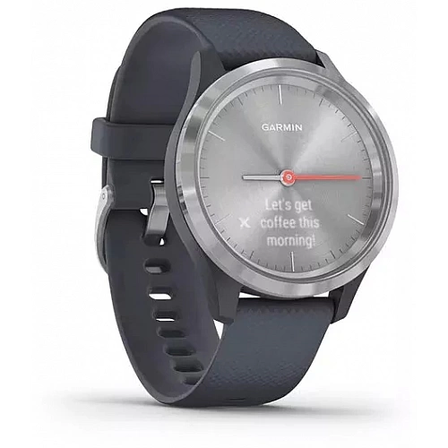 Гибридные умные часы Garmin Vivomove 3S Silver/Granite Blue