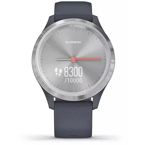 Гибридные умные часы Garmin Vivomove 3S Silver/Granite Blue