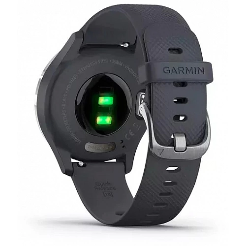 Гибридные умные часы Garmin Vivomove 3S Silver/Granite Blue