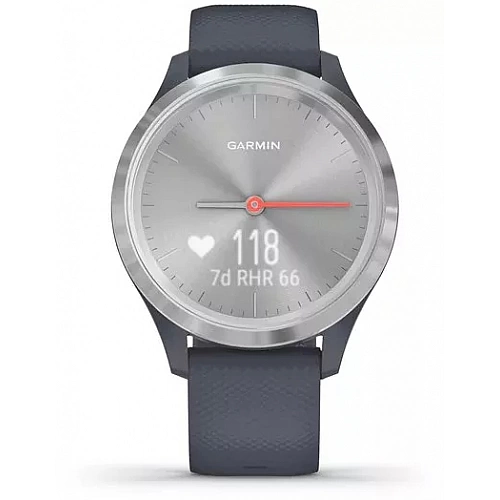 Гибридные умные часы Garmin Vivomove 3S Silver/Granite Blue