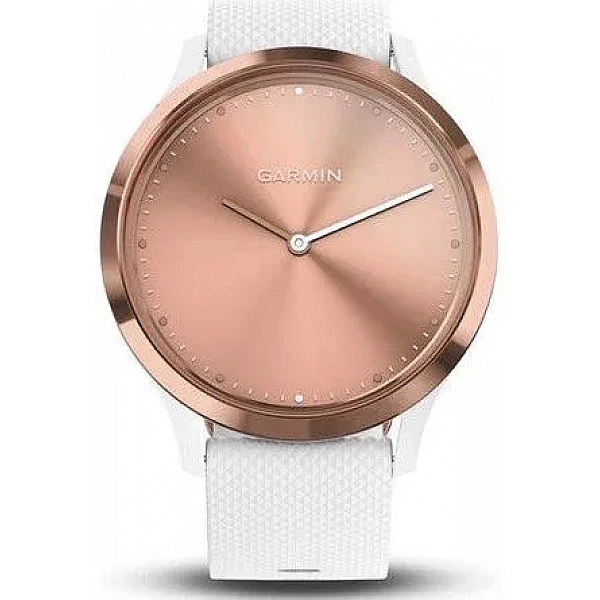 Гибридные умные часы Garmin Vivomove HR Sport S/M (розовое золото/белый)
