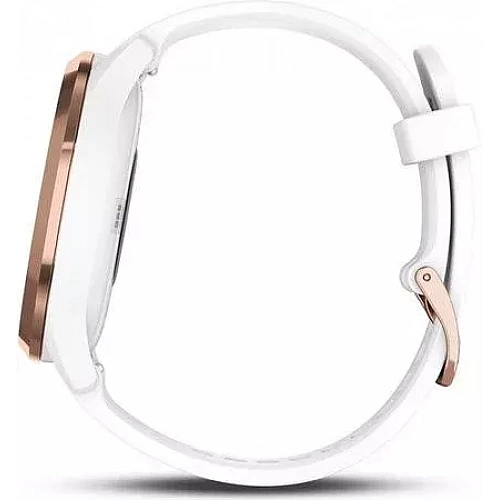 Гибридные умные часы Garmin Vivomove HR Sport S/M (розовое золото/белый)