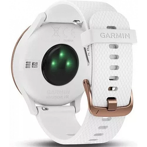 Гибридные умные часы Garmin Vivomove HR Sport S/M (розовое золото/белый)