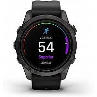 Умные часы Garmin Epix Pro Gen 2 Sapphire 42 мм (карбоново-серый титан/черный)
