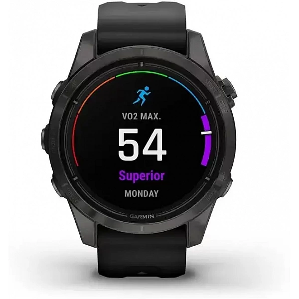 Умные часы Garmin Epix Pro Gen 2 Sapphire 42 мм (карбоново-серый титан/черный)