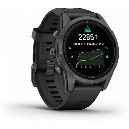 Умные часы Garmin Epix Pro Gen 2 Sapphire 42 мм (карбоново-серый титан/черный)